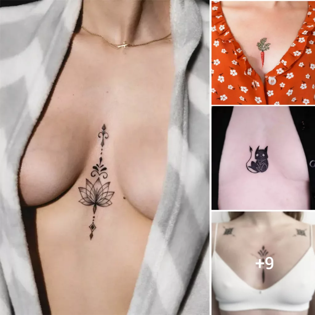 45 Strikingly Beautiful Chest Tattoos For Women
