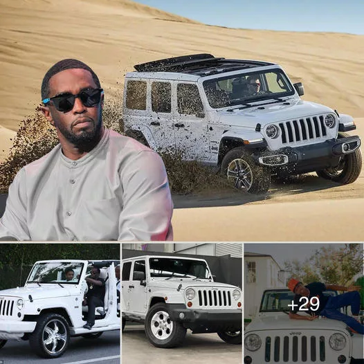 Sean Combs takes his Jeep Wrangler Unlimited on an off-road adventure with his crew