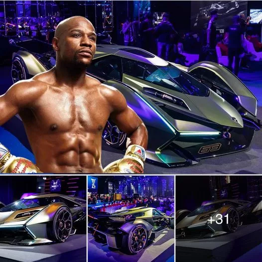 “Floyd Mayweather Jr. Unleashes the Ultimate Luxury Ride with a $10 Million Lamborghini Lambo V12 Vision GT Supercar Packed with Futuristic Technology”