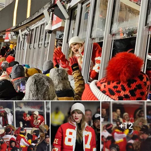 Taylor Swift Shows Her Support for Travis Kelce and the Kansas City Chiefs in a Thrilling NFL Playoff Showdown